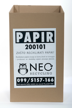 Spremnik za sakupljanje papira